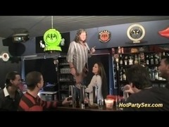 gangbang at the cocktail bar