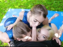 Kenzie Madison & Katie Kush & Lea Lee in Gymnasdick Training - BFFS