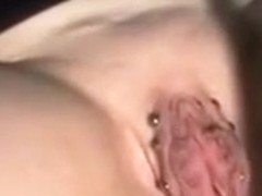 Homemade pussy pumping session with my white housewife