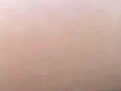 Prego slut fingering her gaping slit