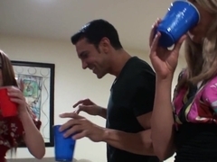 Teens serving adult cock