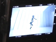 Ariana Grande filming 