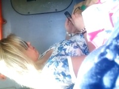 spy mature in bus romanian