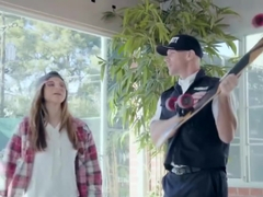Babe Nina Suck Down Cops Huge Cock