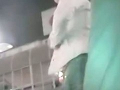 Nice phat legged girl in on this upskirt night video