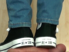 Sock Converse Footjob And Sex