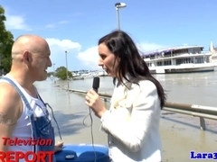 British news lady enjoys hardcore fuck after interview