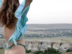 Donatella dances while stripping naked in room  - Compilation - WeAreHairy