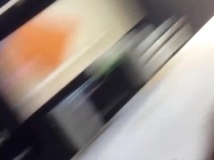 Japanese peeing in cup