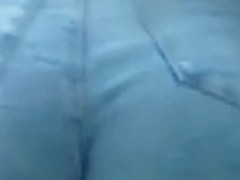Ass eating denim shorts